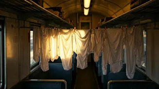 Train Delay: Passengers Use Laundry Services?