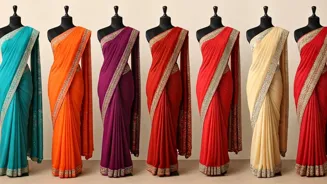 9 Stunning Sarees for Navratri 2025