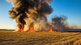 Delhi Air Quality Threatened by Stubble Burning