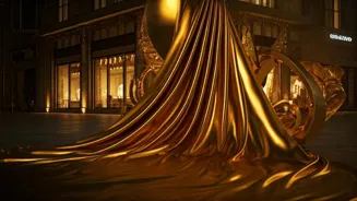 Bhumi Pednekar Dazzles in Golden Outfit