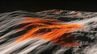 Earth Impacts Moon's Surface Rust Formation