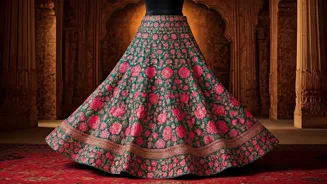 Janhvi Kapoor Wows in Floral Lehenga