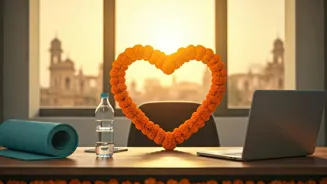 Desk Exercises Boost Indian Office Heart Health