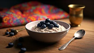 Enjoy Blueberry Chai Overnight Oats for Breakfast