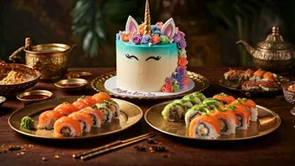 Sushi and Unicorn Cakes Are Edible Art