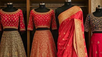 Tanya Mittal's Festive Saree Blouse Styles
