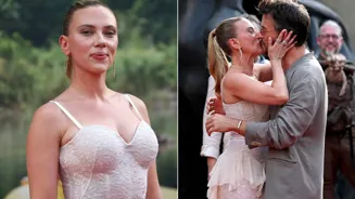 Johansson Calls Bailey Kiss 'Silly, Funny'