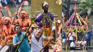 Goa Celebrates Ganesh With Unique Canoe Floats