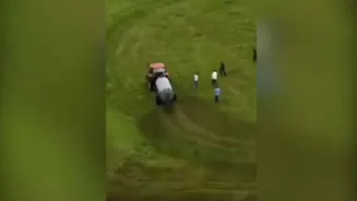 French Farmers Protest With Manure