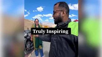 Woman Rides Scooty Solo To Ladakh, Amazes All