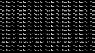 Can You Find The Different Word In This Test?