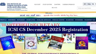 ICSI CS December 2025 Registration Opens Now