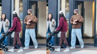 Anushka and Virat Stroll in London With Akaay