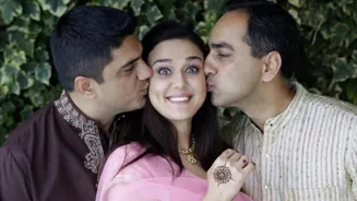 Preity Zinta Celebrates Rakhi With Brothers