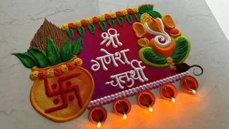 Ganesh Chaturthi: Beautiful rangoli designs to try