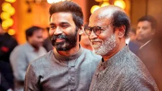 Dhanush Watches Rajinikanth Film With Son