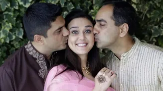 Preity Zinta Celebrates Rakhi With Brothers