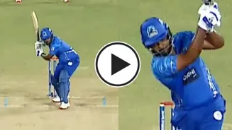 Sanju Samson's no-look six in KCL goes viral