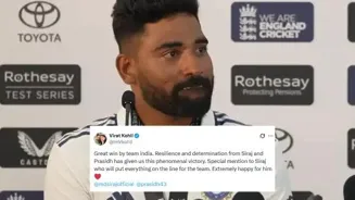 Siraj thanks Kohli for support after Oval victory