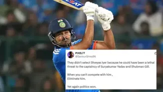 Fans unhappy with Shreyas Iyer's Asia Cup snub