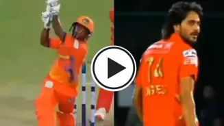 Digvesh sledges, gets smashed for two sixes in DPL