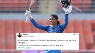 Unbelievable! Fans hail Smriti's knock vs Aussies