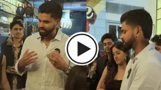 #WATCH: Shreyas performs tricks with playing cards