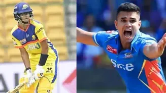 Arjun Tendulkar dismisses Rahul Dravid's son