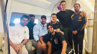 Team India leaves England after historic Oval win
