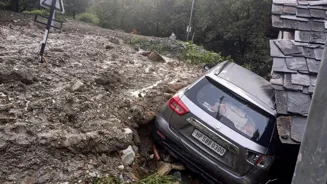 Himachal Floods: Landslides Block Roads