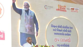 Gujarat CM Pledges to Pursue Developed India