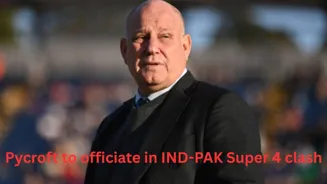 Pycroft named match referee for IND vs PAK clash