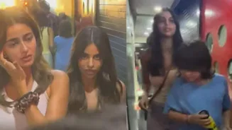Suhana, Ananya Hang Out With AbRam