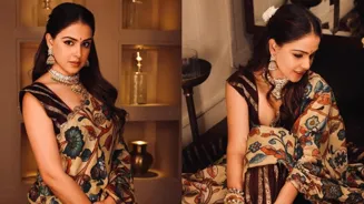 Genelia D'Souza Wows in Festive Brown Look