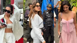 Celebs Spotted: Disha, Janhvi, Malaika Shine