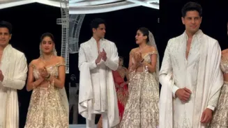 Sidharth, Janhvi Dazzle On The Ramp