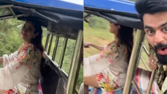 Janhvi Kapoor Drives Auto in New BTS Video