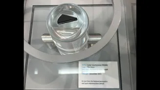 Touch a Lunar Rock at Canberra's Exhibit