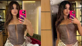 Janhvi Kapoor Wows In Cowboy Corset Look