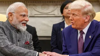 Good relationship with Modi: Trump amid tariff war