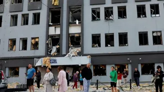 Russia strikes damage EU mission building in Kyiv