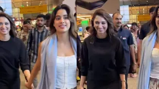 Janhvi And Tamannaah Arrive; Fans Swarm