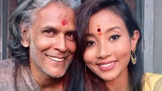 Milind Soman cherishes Ankita Konwar