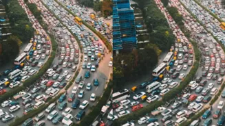 Gurugram Faces Traffic Chaos Due To Weather