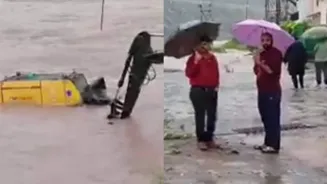 Heavy rain triggers landslides,flash floods in J&K