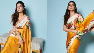 Nimrat Kaur Wears Floral Saree For Summer