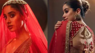 Janhvi Kapoor Stuns As A Red Bride