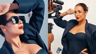 Malaika Arora Wows In Blue Blazer