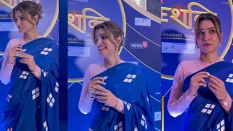 Kriti Sanon Stuns in Saree at SheShakti 2025