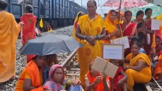 Kurmi Blockade Disrupts South Eastern Railway